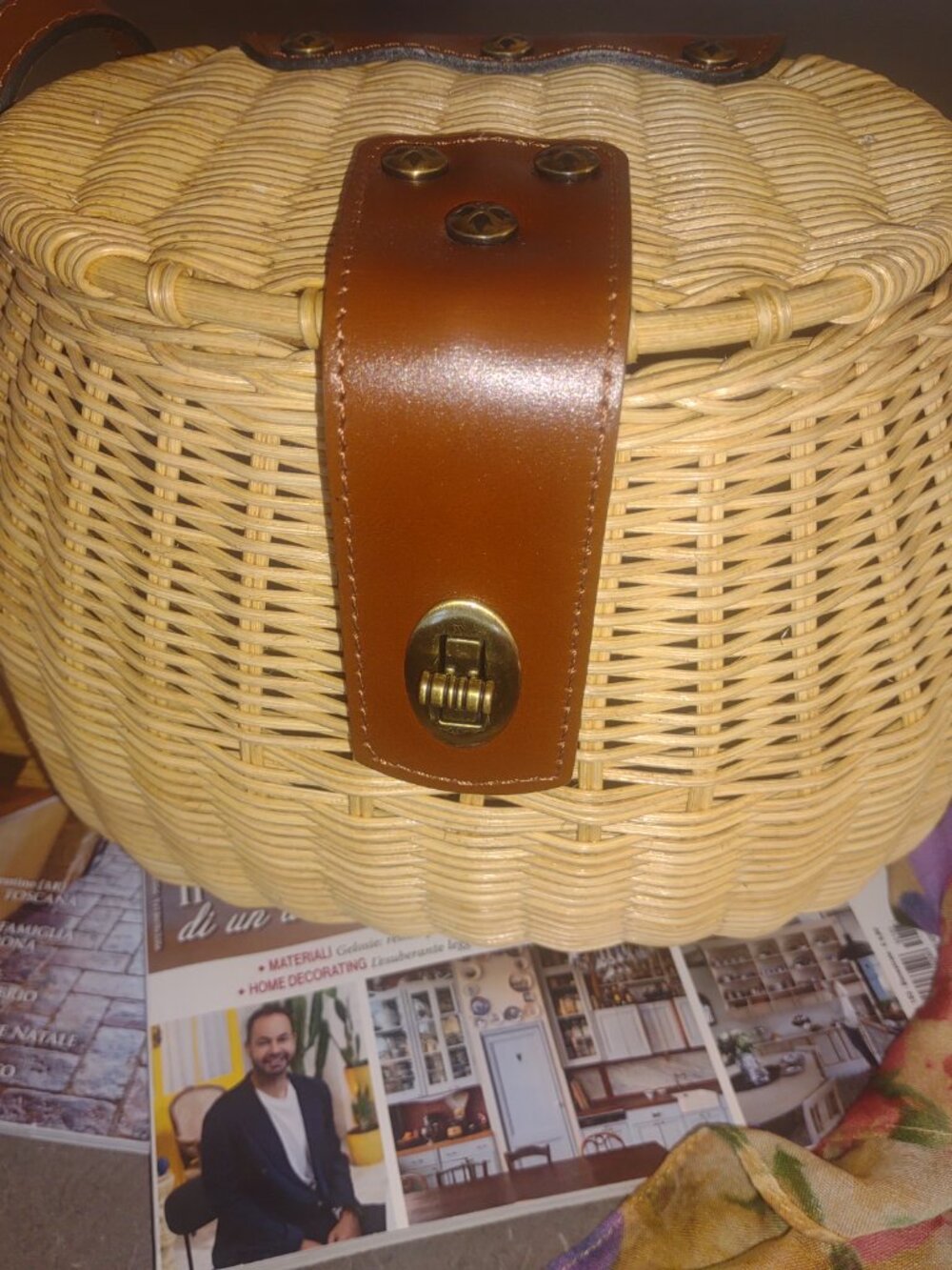 Patricia Nash Duronia Small Rattan Basket bag - Picture 2 of 9